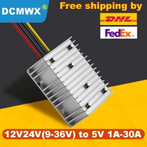 12v24V(9V-36V) to 5V1A-30A Step-down transformer Buck converters Voltage regulator power supply adapter Free Shipping By DHL / FEDEX